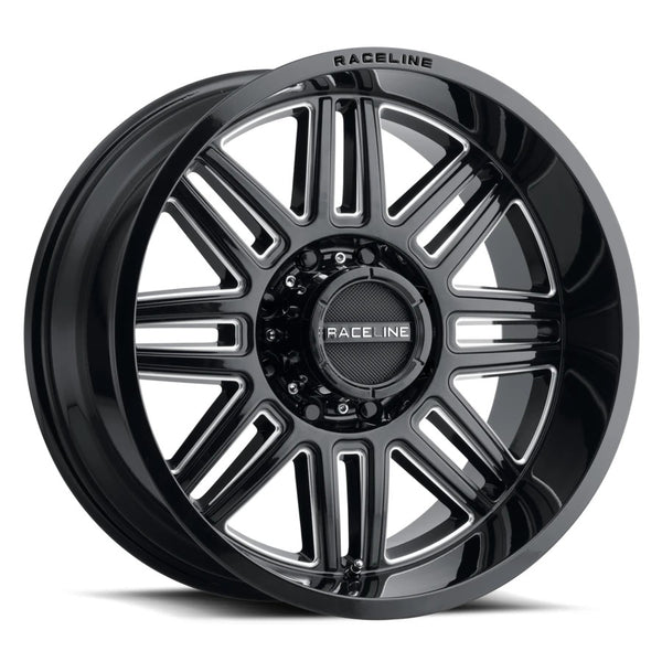 Raceline Wheels 948C Split Black Milled