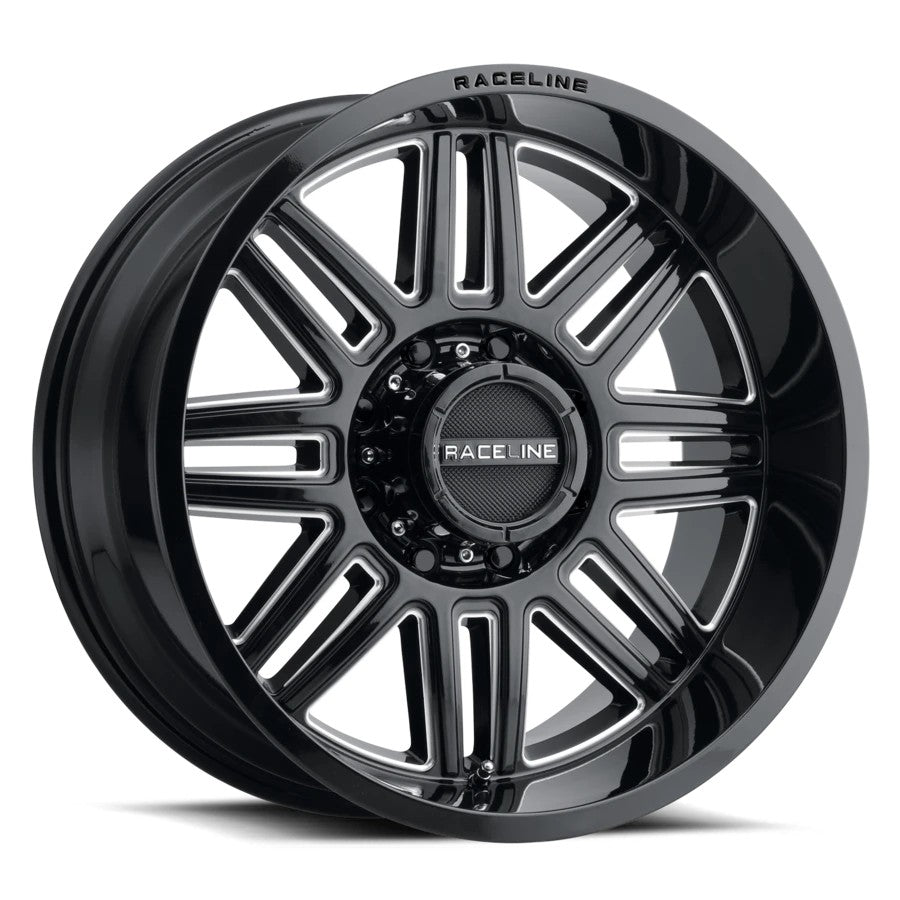 Raceline Wheels 948C Split Black Milled