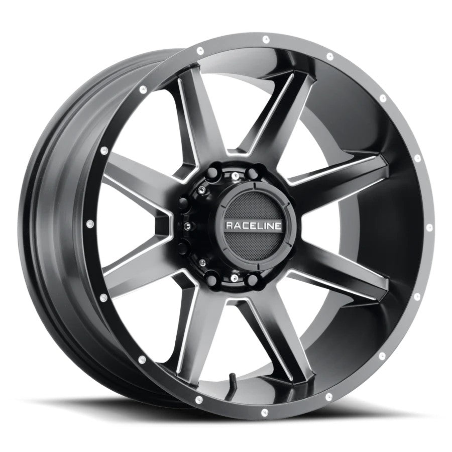 Raceline Wheels 954 Stryker Black Milled