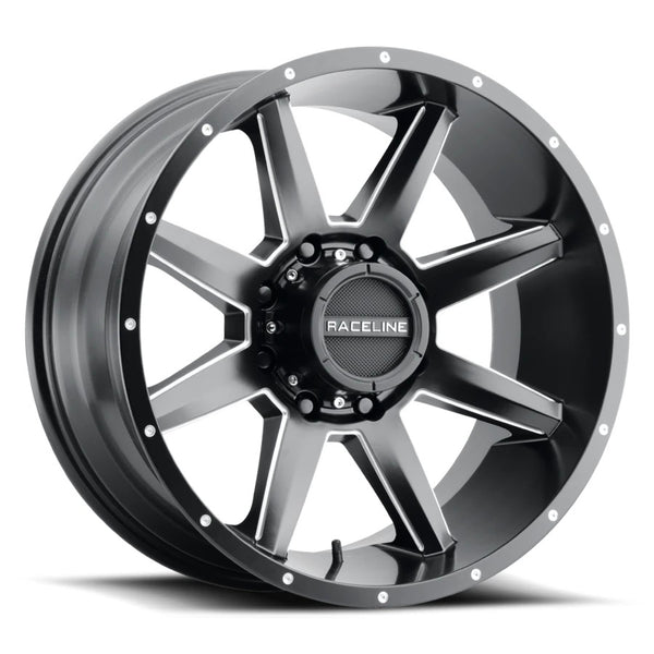Raceline Wheels 954 Stryker Black Milled