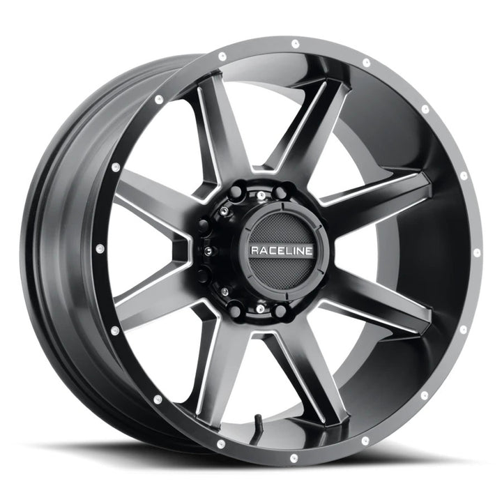 Raceline Wheels 954 Stryker Black Milled
