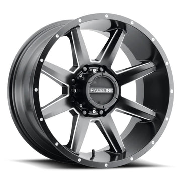 Raceline Wheels 954 Stryker Black Milled