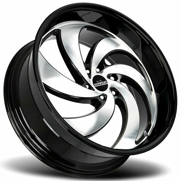 Strada Classics Wheels C06 Retro 6 Black Machine