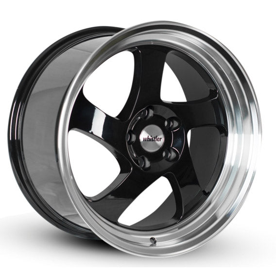 Whistler Wheels KR1 Black Machined Lip