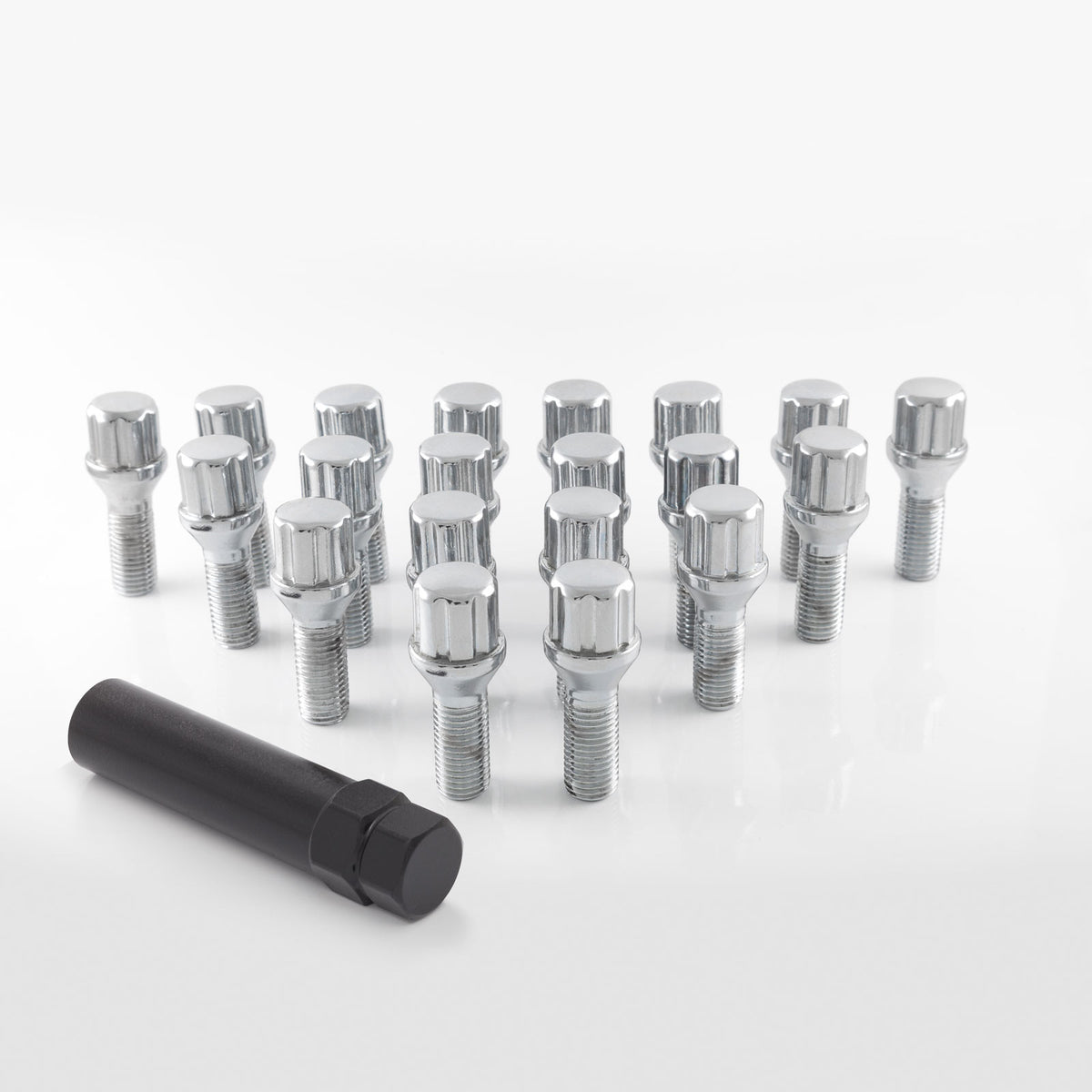 Spline Chrome Lug Bolts - aspire MOTORING