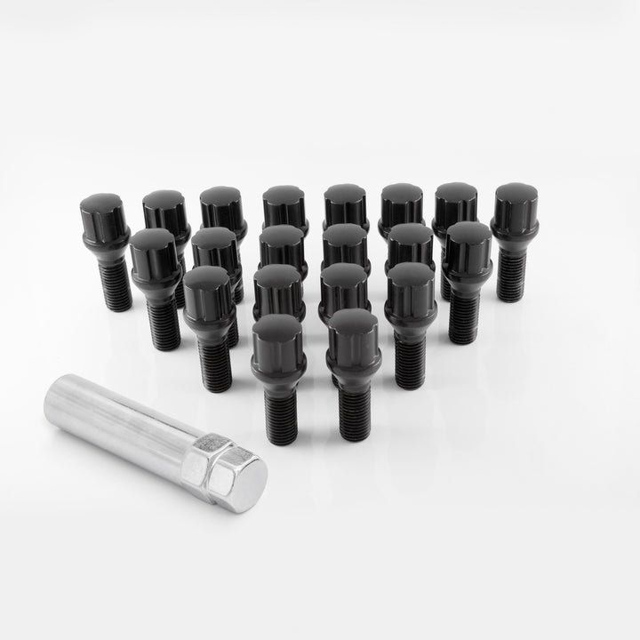 Spline Black Lug Bolts - aspire MOTORING