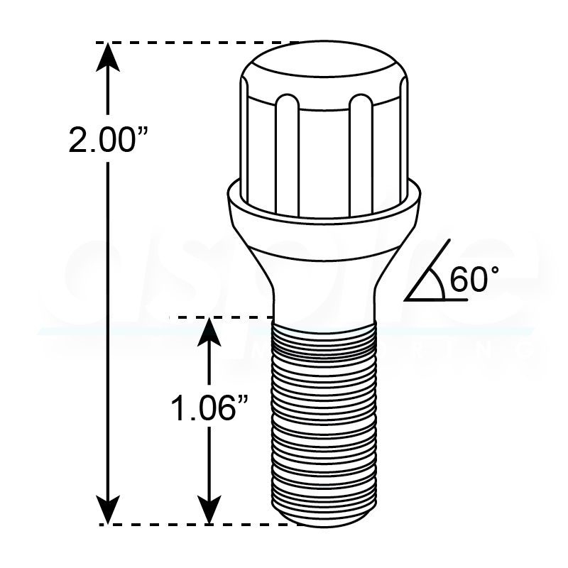 Spline Chrome Lug Bolts - aspire MOTORING