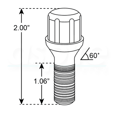 Spline Chrome Lug Bolts - aspire MOTORING