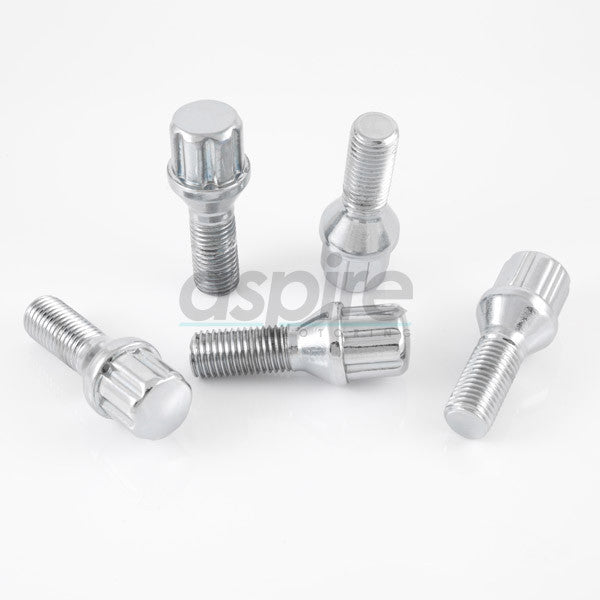 Spline Chrome Lug Bolts - aspire MOTORING